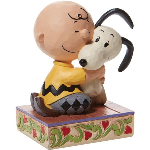 Enesco Peanuts by Jim Shore Charlie Brown and Snoopy Hugging Figurine, 4.5 Inch - Picture 6 of 8